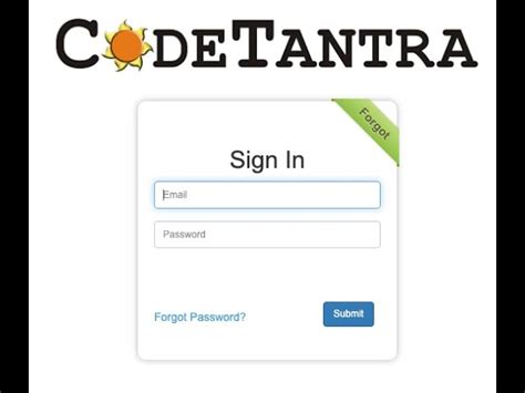 code tantra login tutorial